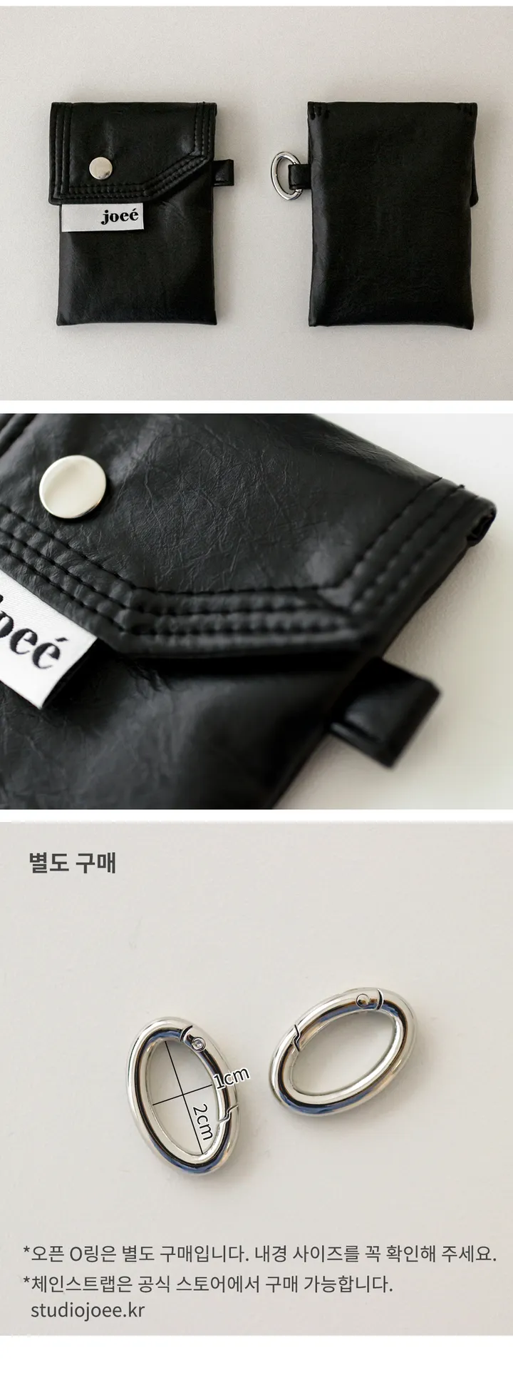 레더 미니월렛 딥블랙 leather mini wallet 상세 이미지 6