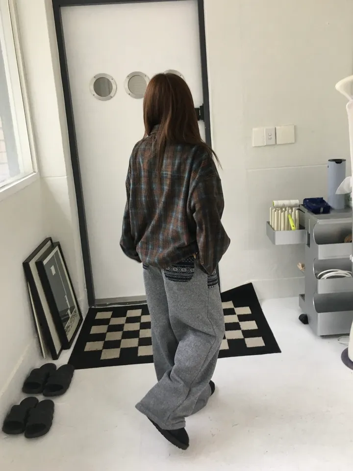 (2 color) 도쿄 체크 후리스집업 상세 이미지 19