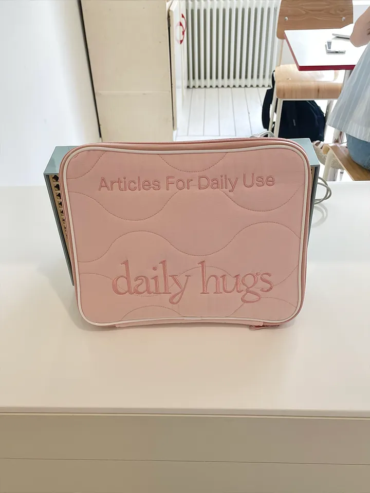 에그머그 daily hugs 퀄팅 아이패드파우치 맥북파우치 노트북파우치 아이패드케이스 노트북가방 11인치 13인치 15인치 상세 이미지 3