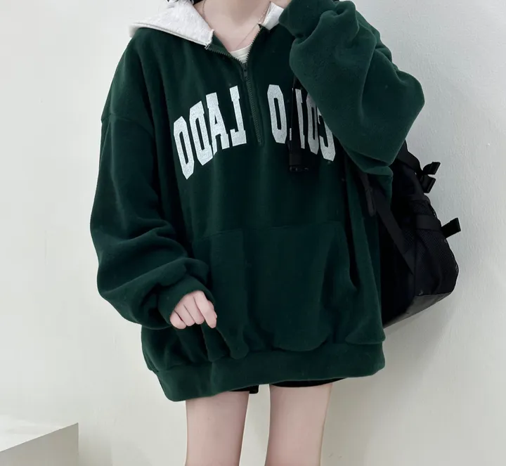 [포근포근/따뜻] 콜로라도 배색 후리스 집업 오버핏 후드 3color 상세 이미지 4