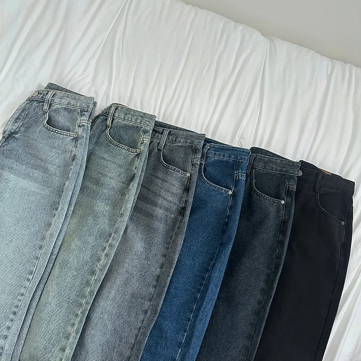 (숏,기본,롱/~XL)[사계절 인생데님,후기극찬🖤6color*사계절,스탠다드핏! 워싱 하이웨스트 데일리데님팬츠] 로키워싱스탠다드데님 상세 이미지 76