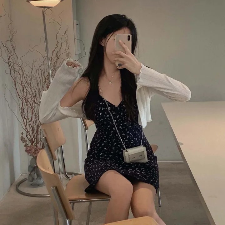 [SET가격/최저가🫶🏻]오늘의 데이트룩, 잔꽃 플라워 나시원피스 + 여리핏 가디건 SET 상세 이미지 20