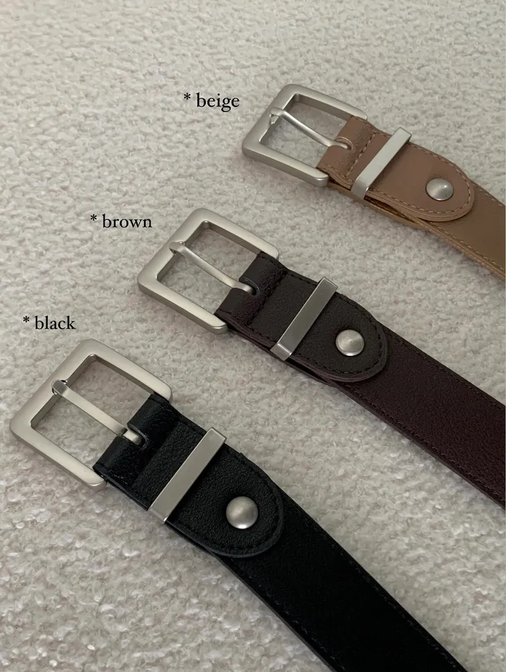 [*코디활용🤎]터드 사각 벨트 : turd square belt - 3 color 상세 이미지 5