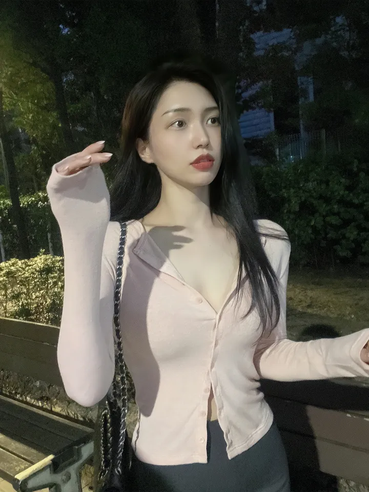 [당일출고] [국내/자체제작] 고급 울 스판 여리핏 단추 가디건 티 5컬러 상세 이미지 11