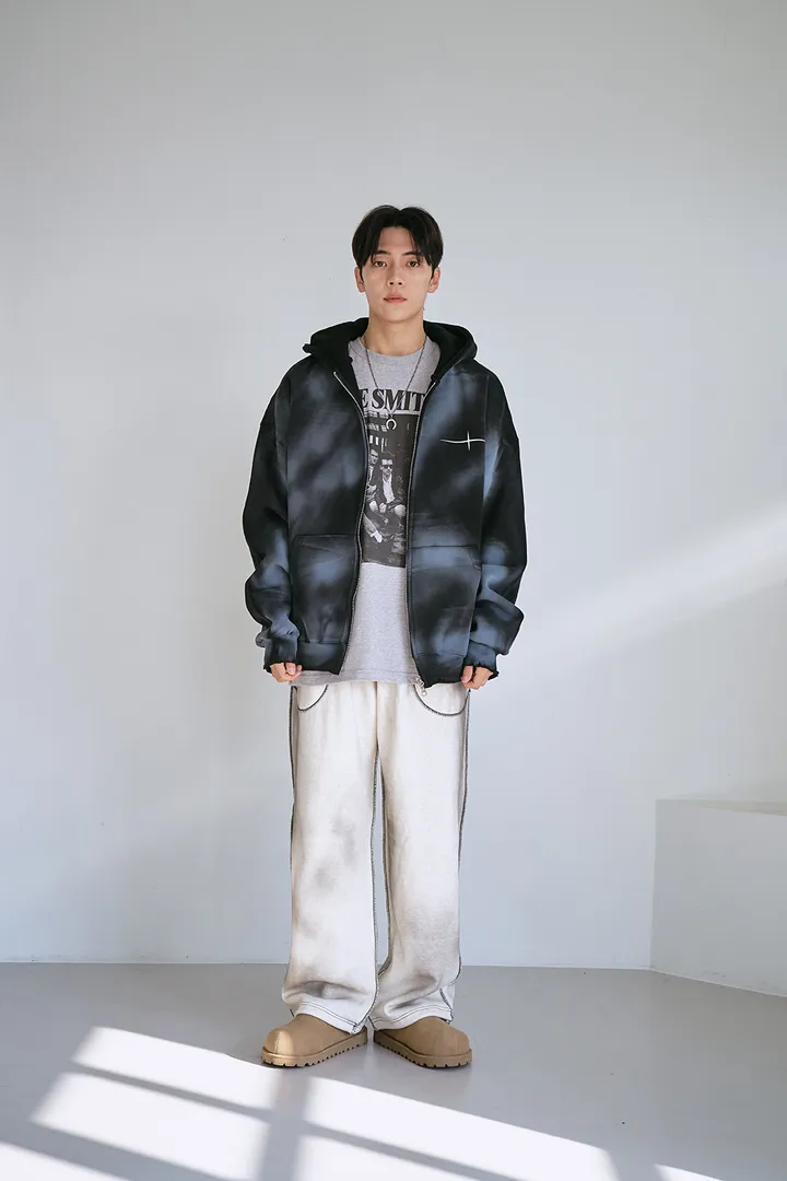 [UNISEX] 빈티지 워싱 더티 투웨이 후드집업 크롭 워싱  피그먼트 오버핏  핸드워머  커플룩 스트릿룩 빈티지룩 남여공용 유니섹스 크롭집업  빅사이즈 유니크 봄신상신상 물나염 상세 이미지 55