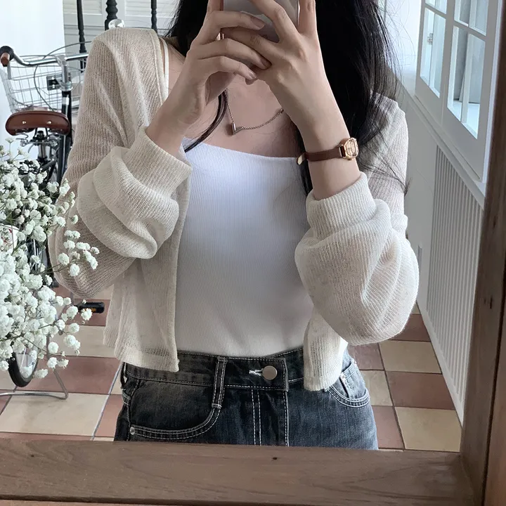 [햇빛차단☀️/블랙 당일출고!] 자체제작 #크치Made 순애 린넨 세미 크롭 볼레로 여름가디건 - cd (장마룩,워터밤,흠뻑쇼 필수템) 상세 이미지 104