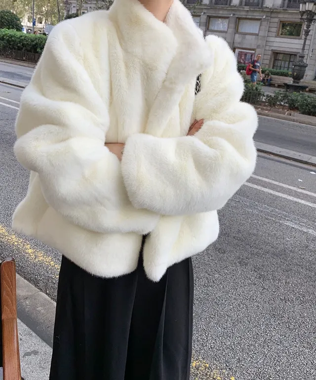 페이크퍼자켓 밍크자켓 퍼코트