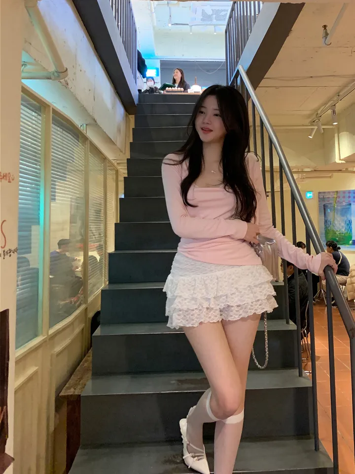 베리유 언발 드래이핑 가디건 세트 상세 이미지 3