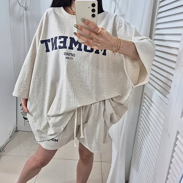 [4COLOR/~3XL] 오버핏 모먼트 트레이닝세트 상세 이미지 5