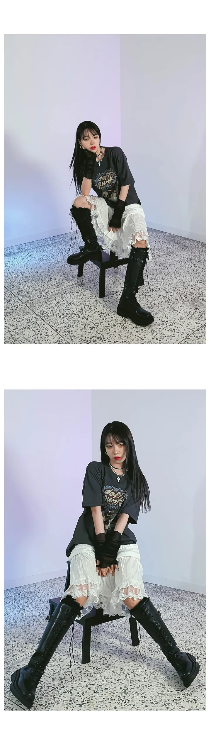 루즈핏 랫비 프린팅티셔츠 상세 이미지 10