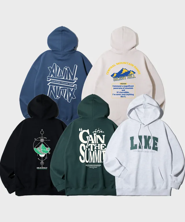 앨빈클로 베스트 오버핏 후드티 5종 균일가 패키지