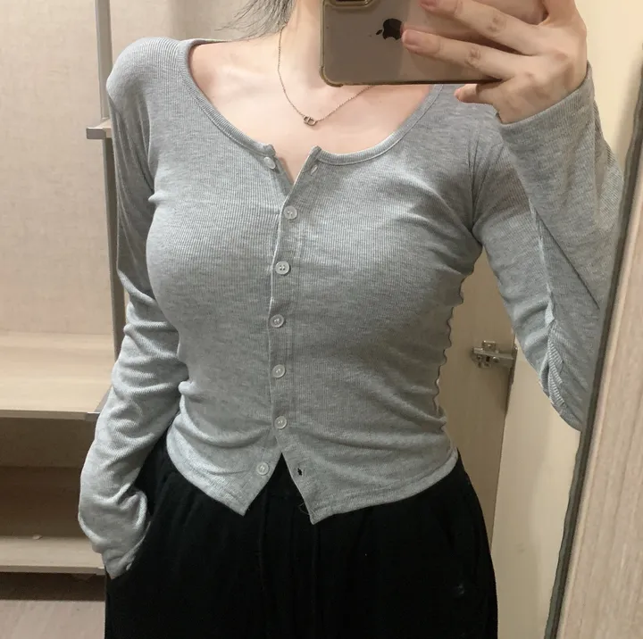 *[-3kg]슬림핏 가디건 티셔츠 상세 이미지 17