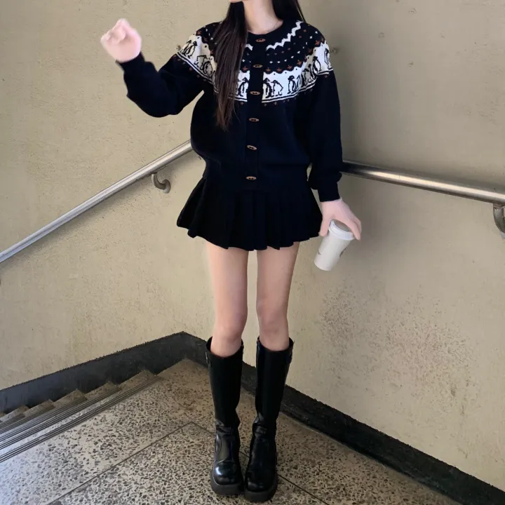 🚀당일출고🚀[⛄️떡볶이단추/왕따뜻🔥/도톰/노르딕]노르딕가디건 겨울니트 떡볶이가디건 노르딕니트 도톰가디건 겨울니트 겨울가디건 크리스마스니트 상세 이미지 17