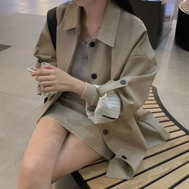 [힙덮는기장감~/블랙 당일출고🎉] 자체제작 #크치Made 오디너리 롤업 오버핏 하프 레더자켓 - jk 상세 이미지 78