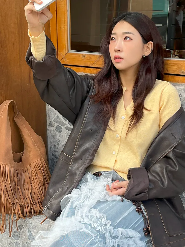 캐시 크롭 트임 가디건 [비비드/뉴트럴/캐시미어/봄] 상세 이미지 29