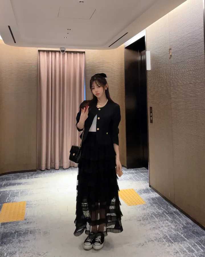 샤르망 노카라 트위드 골드 버튼 자켓 상세 이미지 20