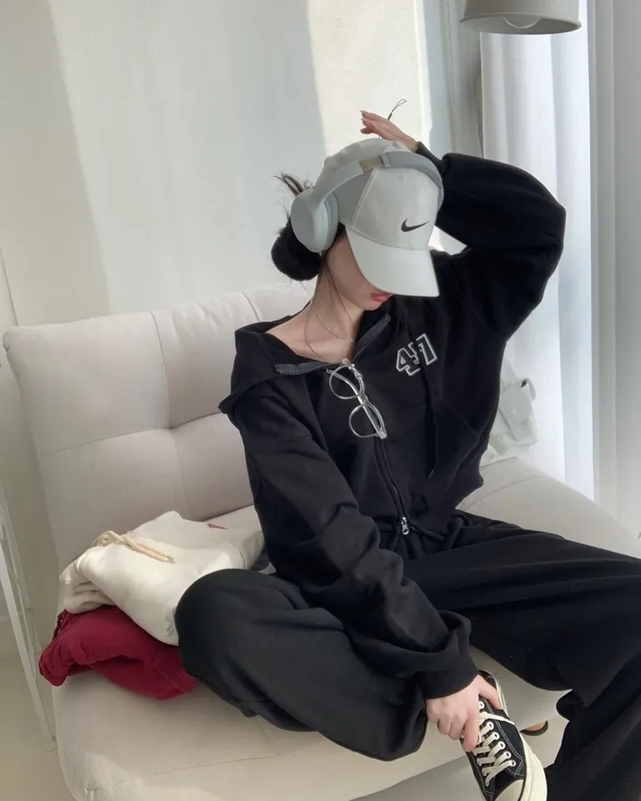 [47레터링] 루즈핏! 투웨이 후드집업 -3col 상세 이미지 17