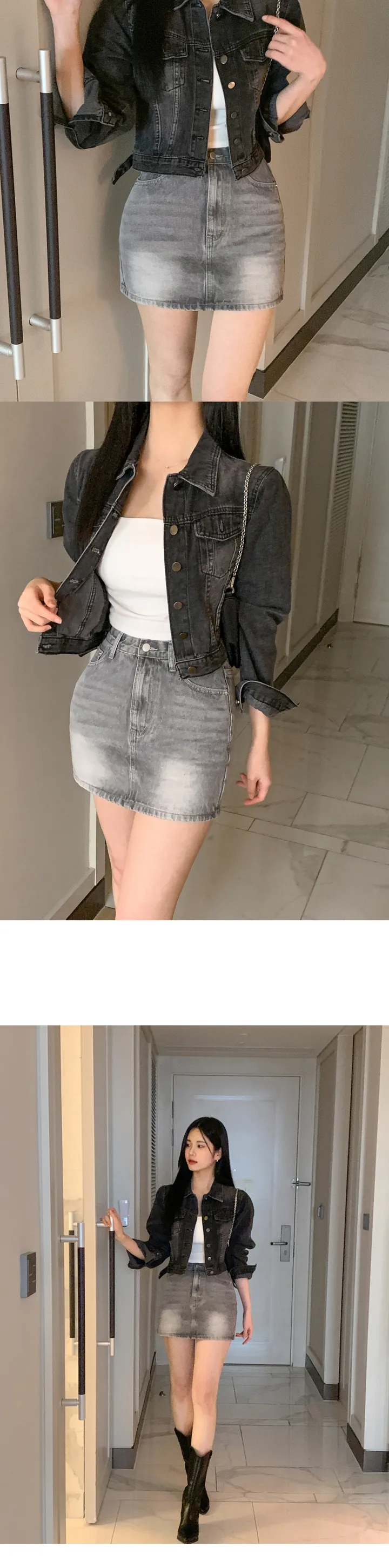 [리뷰보장/모델소장❤️] 다이든 빈티지 워싱 중청 흑청 청자켓 데님자켓 상세 이미지 21