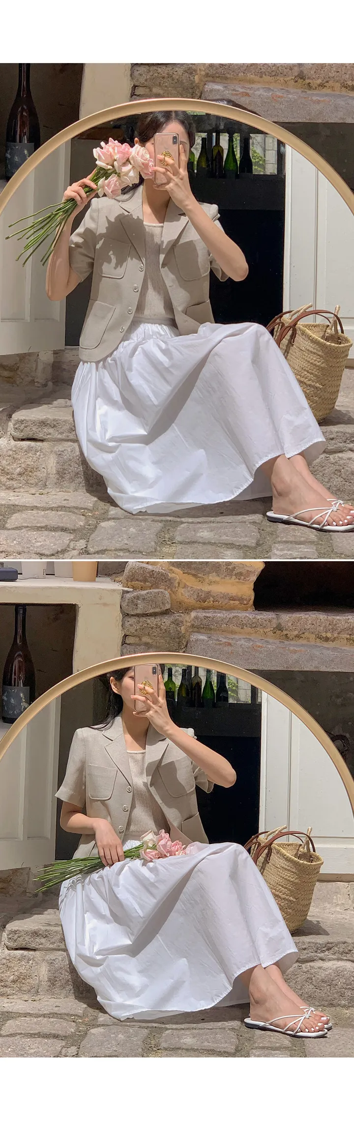 [1천장돌파][잘산템✨/하객룩,격식룩추천💗][자체제작] 디에나 트위드 세미크롭 자켓 상세 이미지 36