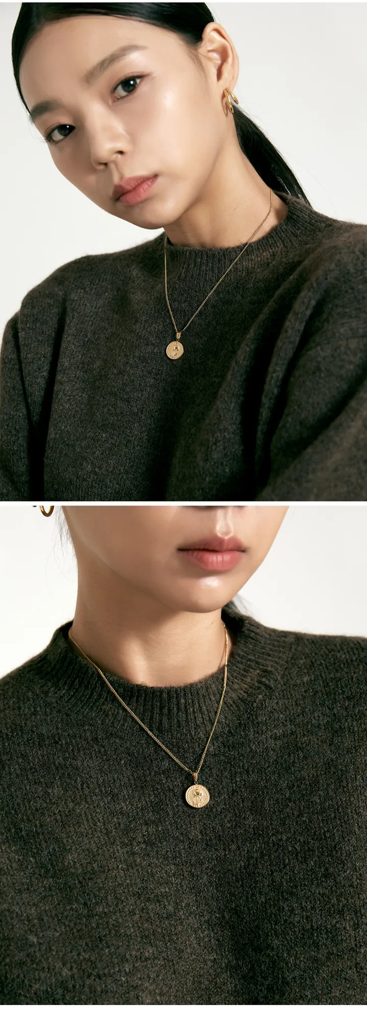 🖤MD추천🖤골드 펜던트 써지컬 롱 체인 목걸이 상세 이미지 18