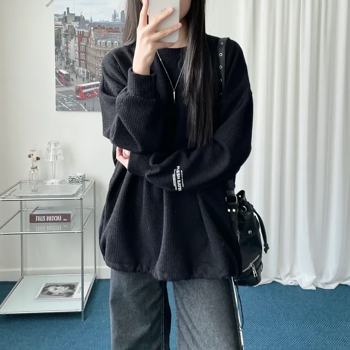 String knit mtm [unisex] 상세 이미지 14