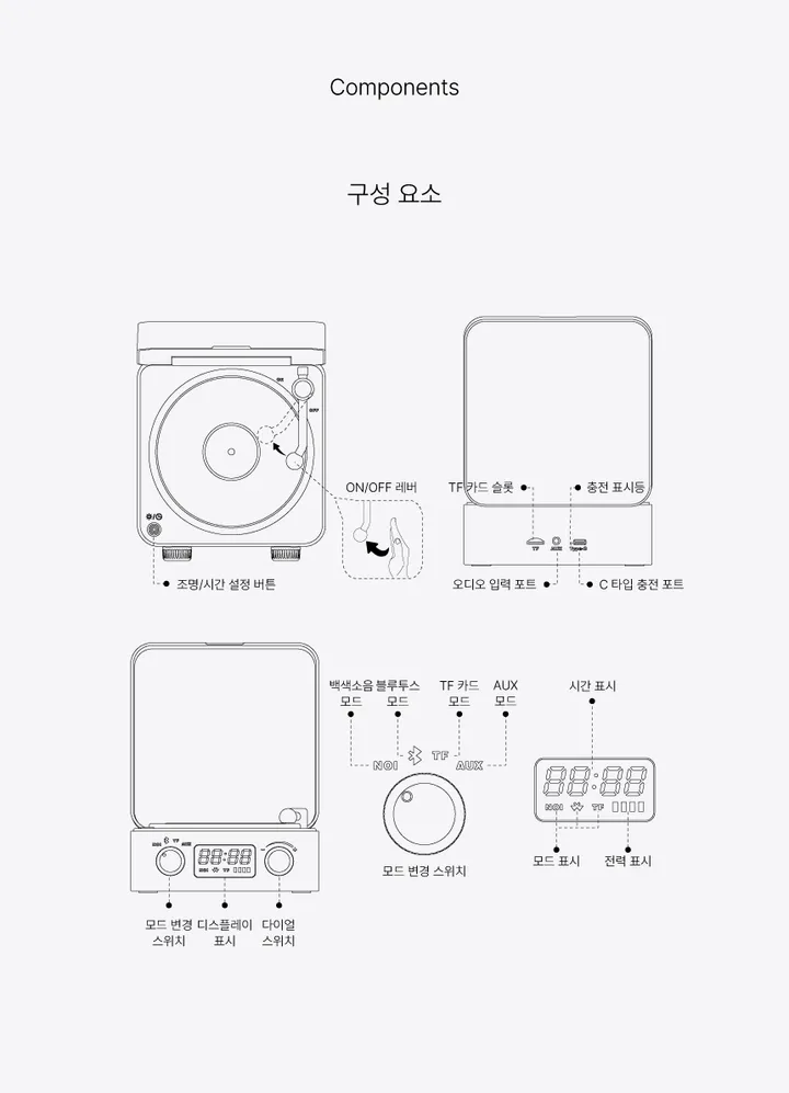 🫧 웨이브 블루투스 스피커 파도 휴그 조명 ASMR 감성 무드등 무선 인테리어 물멍 오브제 상세 이미지 9
