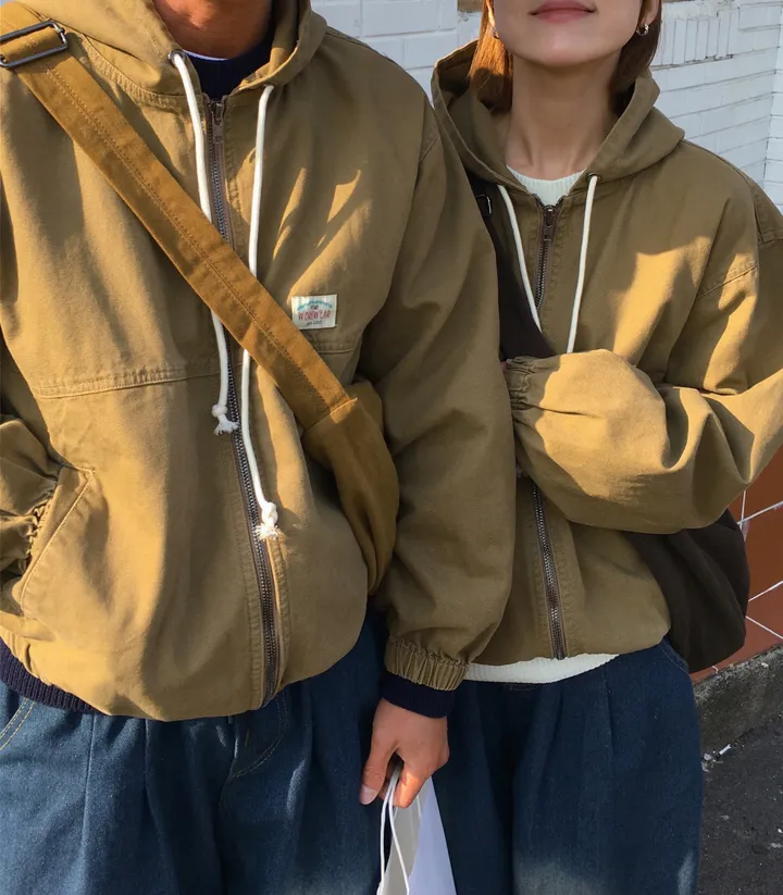 (UNISEX) 빈티지 워크 후드 자켓 상세 이미지 8
