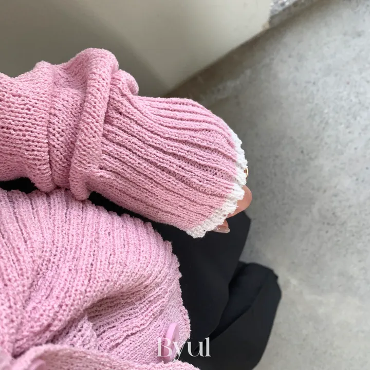리본자수 투웨이 랩 가디건 상세 이미지 35