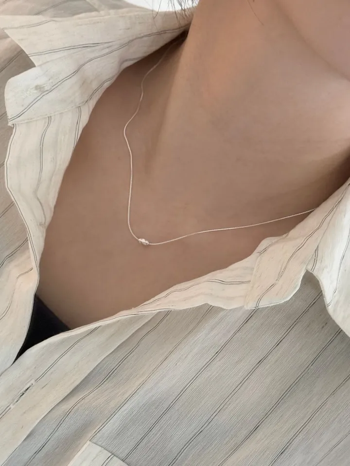 [silver92.5] 씬프리 데일리 실버 목걸이 (1color) 상세 이미지 14