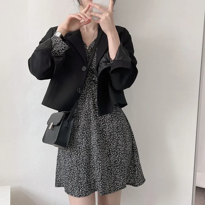 봄자켓*.* [패드없는, 퀄리티굿] 소매트임 크롭 자켓 상세 이미지 49
