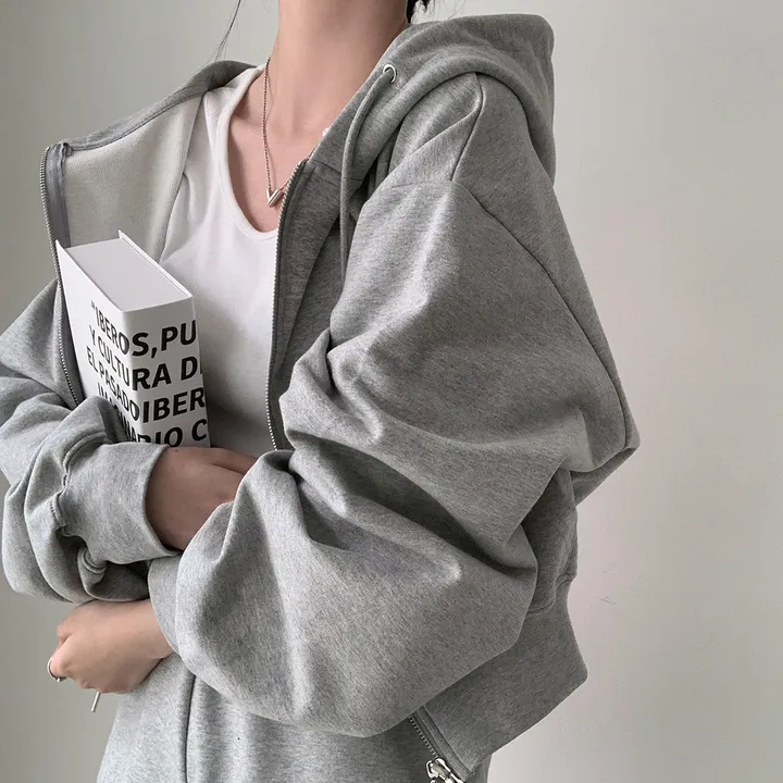 [💖후기극찬/봄,가을교복💖]  자체제작 #크치Made 꿈에 나온 핏, 사계절 입는 크롭 투웨이 후드집업 - zipup : 봄,봄아우터,봄자켓,가을,가을아우터 상세 이미지 36