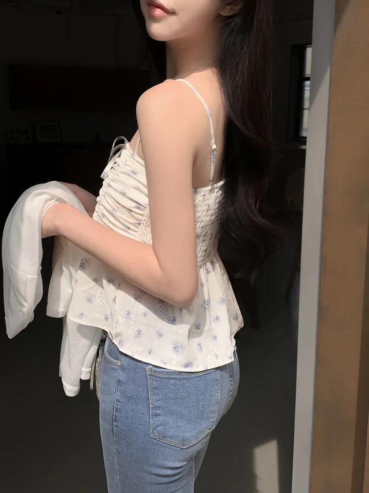 [나시+가디건세트] best 💘 히핑 cardigan + 플라워프릴나시 blouse set 상세 이미지 26