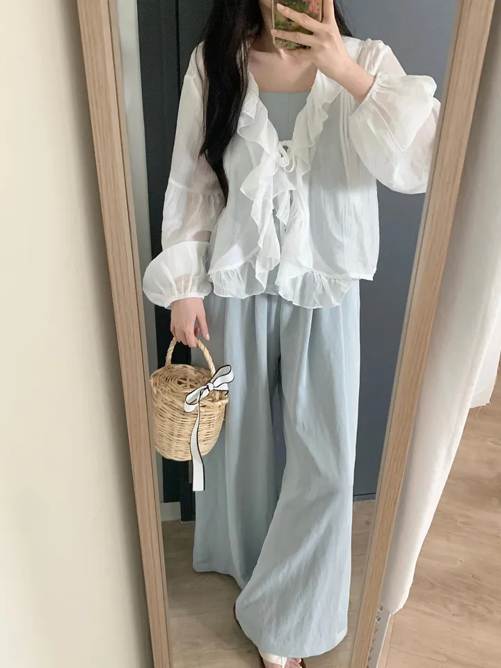 주아 린넨 뷔스티에 팬츠 세트 상세 이미지 33
