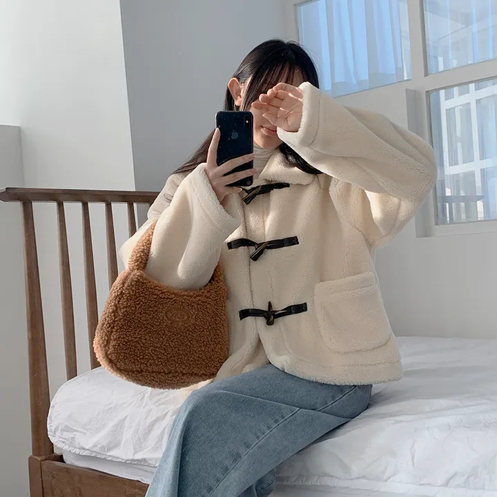 [실물보장!🤍몽글,따뜻~귀여워요! 떡볶이코트 양털코트 겨울코트] 몽실양털떡볶이코트 상세 이미지 12