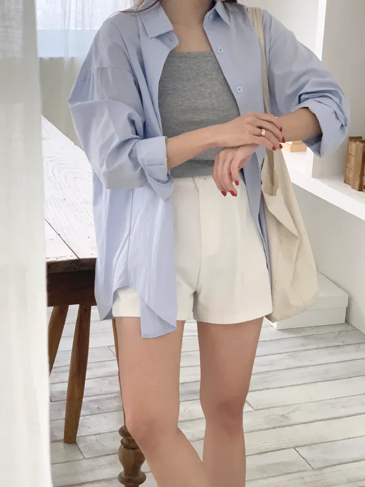 [주문폭주/당일출고] 루즈핏 파스텔 코튼 셔츠 남방 5col 봄셔츠 여름셔츠 가을셔츠 상세 이미지 57