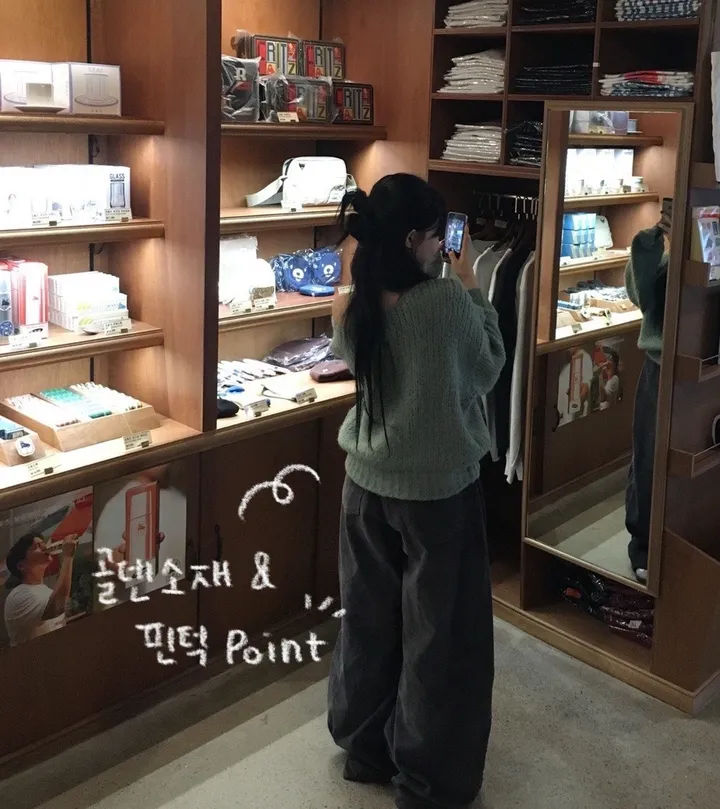[OOTJ/골덴소재] 골반라인예쁨! 핀턱 포인트 코듀로이 골덴 롱 와이드 팬츠 상세 이미지 10
