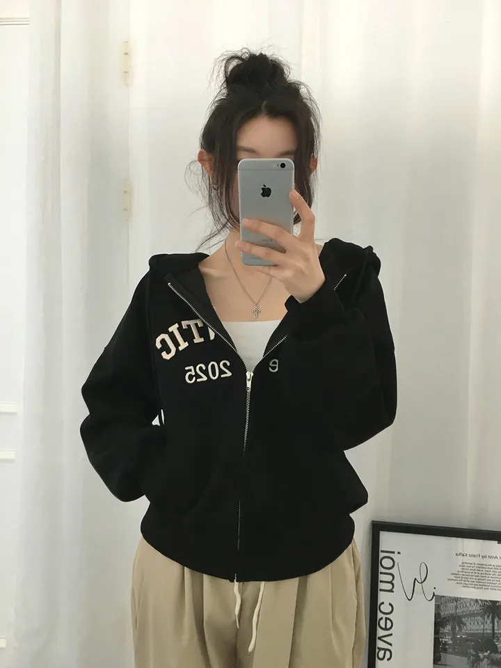 [퀄보장!🤍/6color 자수레터링 아방핏 데일리 후드집업] 로맨틱자수레터링후드집업 상세 이미지 45