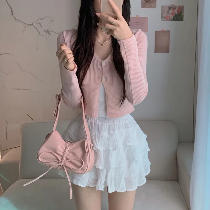 [반팔&긴팔 ver.] 💞꼬옥 소장 - 4계절 내내 활용! 데잇 투버튼 골지 가디건 상세 이미지 20