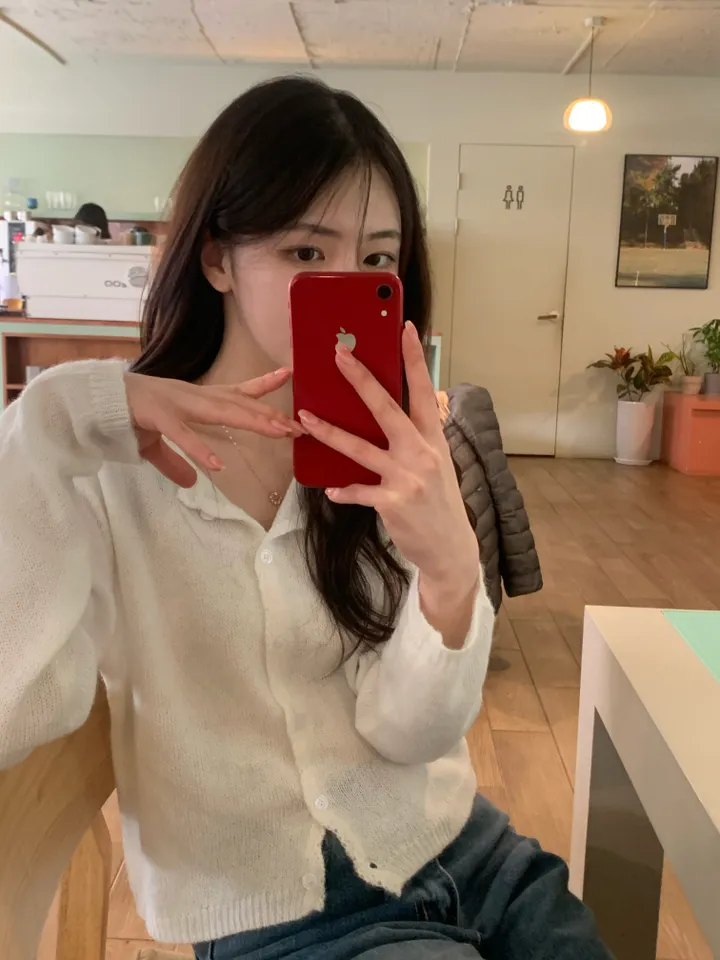 [봄신상/여리핏] 모헤어 러블리 프릴 파스텔 울 가디건 -4colo 상세 이미지 9