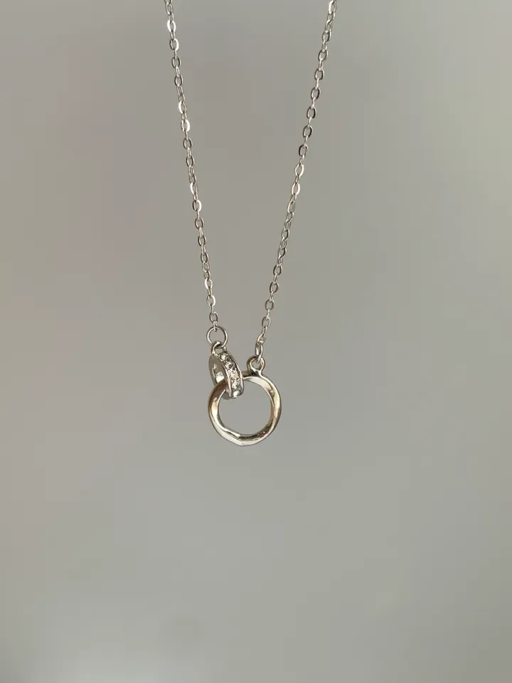 [1+1/써지컬] Mobius Link Luxury Necklace 모비우스 링크 럭셔리 써지컬 스틸 목걸이 심플 데일리 상세 이미지 6