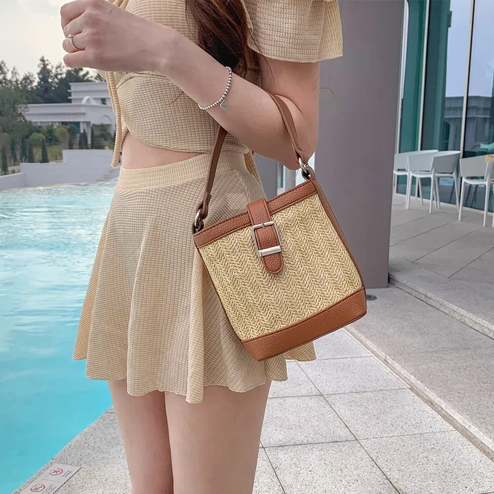 [러블리무드🎀소두핏] 벙거지 버킷햇 꽈배기 그물 뜨개 니트 짜임 모자 봄 여름 휴양지룩 휴가룩 여행룩 3COL 상세 이미지 39
