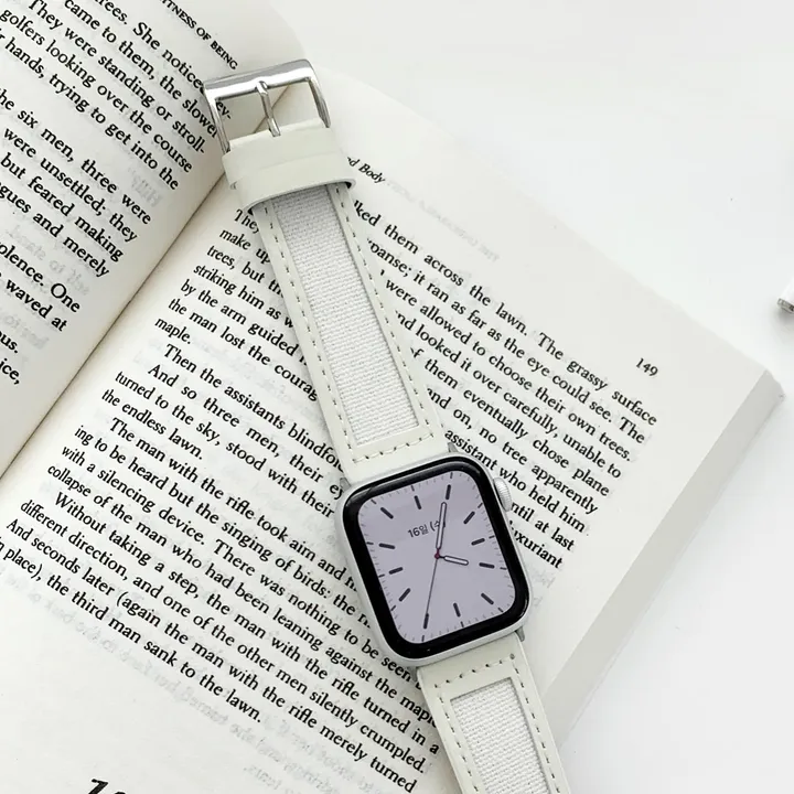 [당일출고] 애플워치10 9 8 7 SE SE2 38 41 42mm 울트라 가죽 래더 유광 무광 투톤 밴드 줄질 스트랩 상세 이미지 94