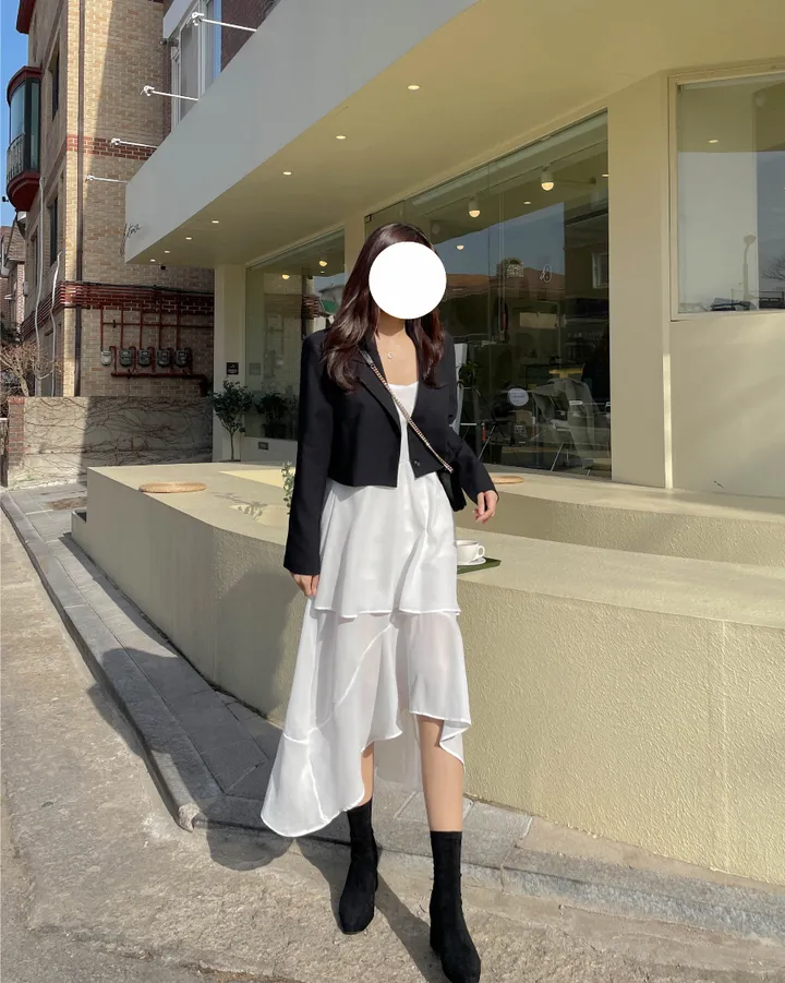 [깔끔핏] 봄 베이직 크롭 자켓 상세 이미지 14