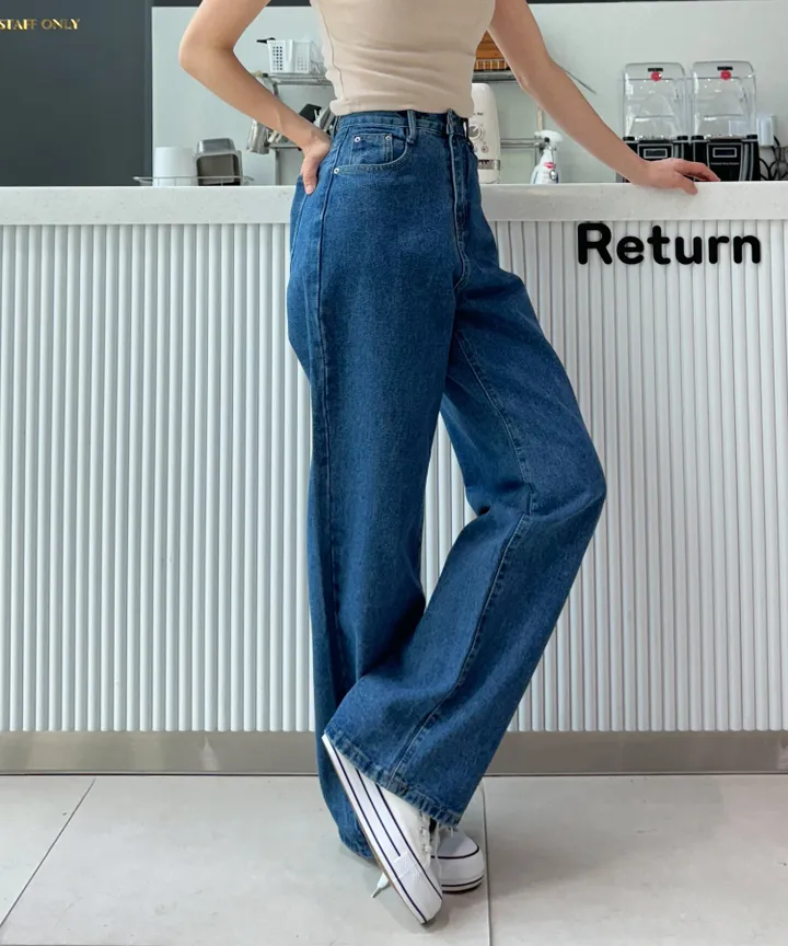 [3단기장/~2XL/6color/핫아이템]노수선와이드기획데님팬츠 상세 이미지 72