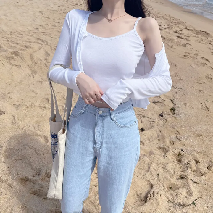 [자체제작/허리쏘옥/기본,롱ver] 후들후들 얇은 썸머 연청 와이드 데님 여름 청바지 롱팬츠 상세 이미지 51