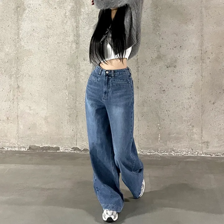 [3color/주인장인생템] 모디 립포켓 탄탄 롱 와이드데님 롱팬츠 키큰녀청바지 인생청바지 상세 이미지 23