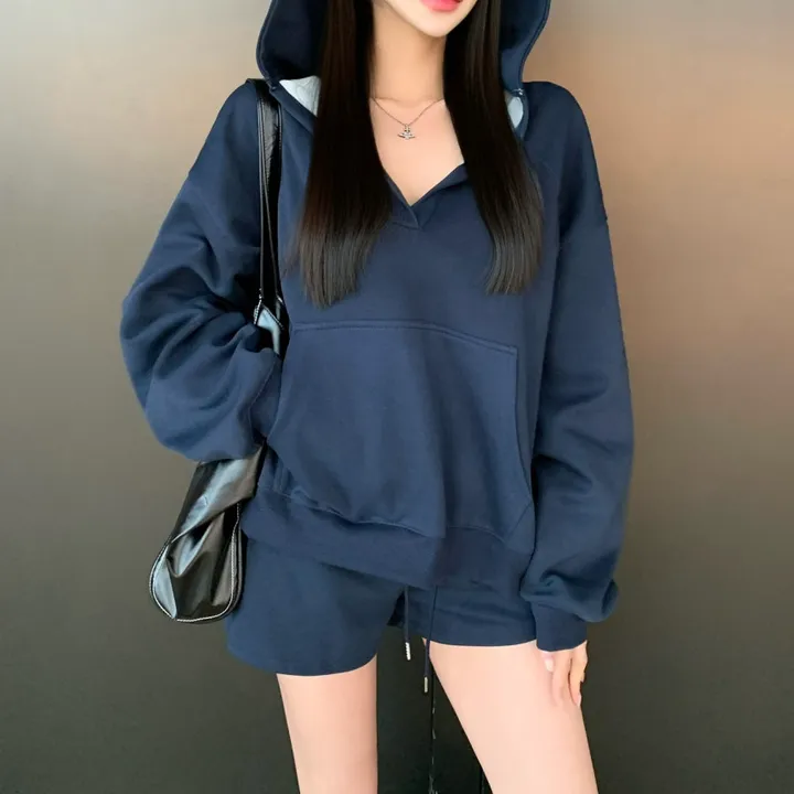 *단독제작/당일* [여름밤에도🕶/힙커버] 빅포켓 오버핏 후드티 + 반바지 set 셋업 투피스 아방핏 루즈핏 하의실종 상세 이미지 16