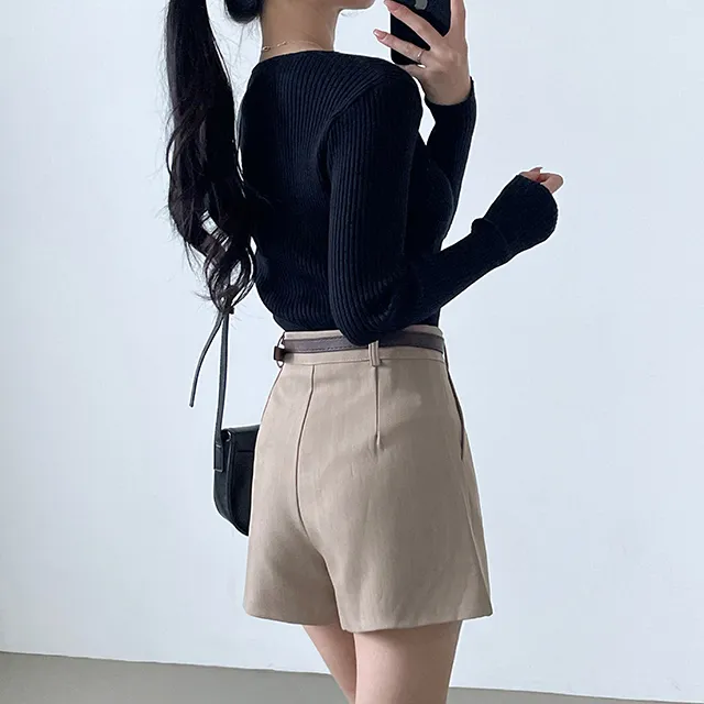 [S,M,L/벨트SET!] *봄신상 핏정석 데일리 숏팬츠 슬랙스 3color 상세 이미지 8