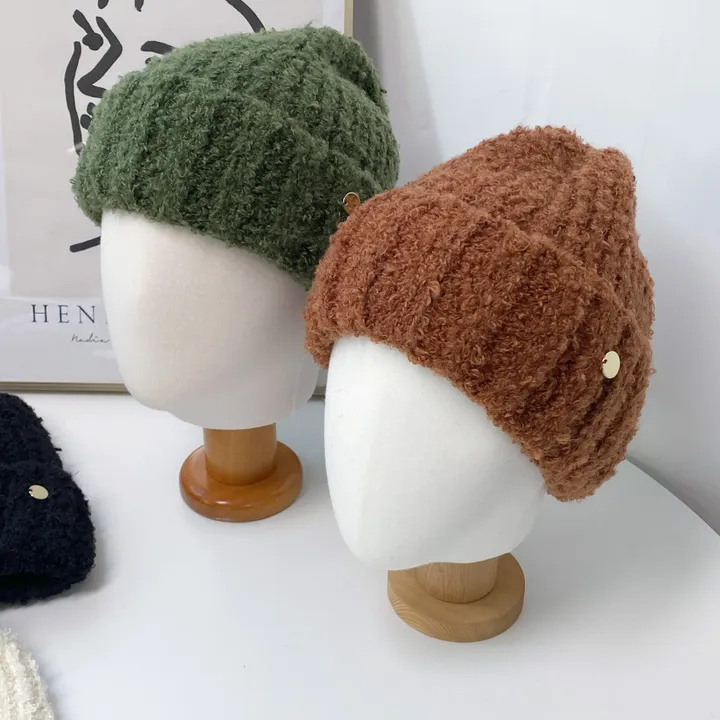 매직 뽀글이 참 스판 무지 겨울 비니 모자 6color 상세 이미지 5