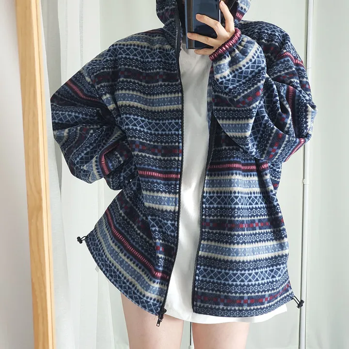 남녀공용 오버핏 파타곤 플리스 후드집업 자켓 상세 이미지 32